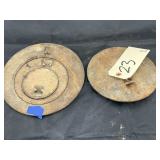 2 - Cast Iron Stove Burner Covers