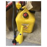 Plastic 5 Gal Diesel Jug w/Spout & Funnel