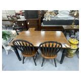 Wood Table w/2 Chairs 60'L x 36'W x 30'H