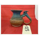 Pottery Pitcher - Chipped Handle