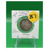 1905-P Liberty Head Quarter 13 Stars Very Fine