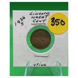 1936-S Lincoln Wheat Cent Very Fine