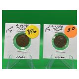 1940 P&D Lincoln Wheat Cents V Fine