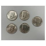 5 Bicentennial Kennedy Halves