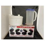 4 Pack - Mini Grill - Donut Maker - Plastic Pitche