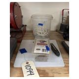 4 Pcs - Cutting Board - Utility Knife - Fish Hooks