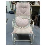 Vintage Metal Rocking Chair
