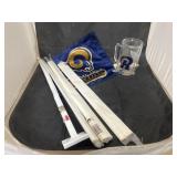 Pile of Rams Memorabilia