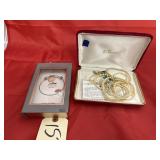 Mom 14K Gold Plated CZ Bracelet & Necklaces