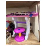 Child's Piano w/Stool & Microphone