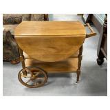Drop Leaf Serving Cart on Wheels 30' x 38'