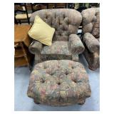 Stuffed Chair 35' - Ottoman & Throw Pillow