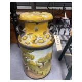 Painted Milk Can