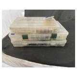 3 Pcs - Plastic Containers w/Fishing Lures