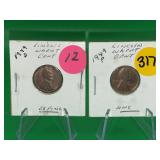 1949 P&D Lincoln Wheat Cents Both Unc