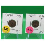 1971 P&D Lincoln Cent BU