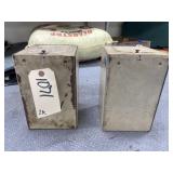 2 Pcs - Vintage Metal Boxes w/Contents