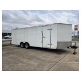 Lark 24ft Enclosed Trailer - Drop Down Ramp