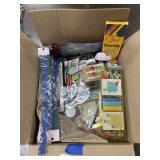 Box of Assorted Crafting Supplies