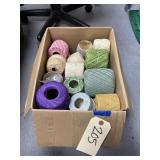 Box of Assorted Crochet Thread