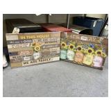 2 Canvas Wall Art Pics - NIP 23'x16'