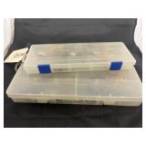 2 - Plastic Containers w/Fishing Lures