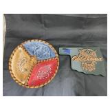 Divided Serving Dish w/Frankoma Trivet