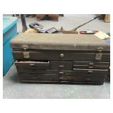 Kennedy Metal Tool Box w/Assorted Tools