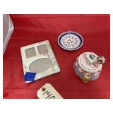 Cermic Pic Frame - Small Dish & Trinket Box