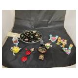 Decorative Plate & Mini Ceramic Figures