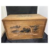 NWTF Wooden Box - Knife NIB - Gun Powder