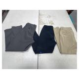 3 Pr Assorted Boys Slacks - Sz 33x32