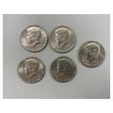 5 Bicentennial Kennedy Halves