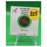 1937-S Lincoln Wheat Cent V Fine