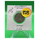 1953-S Jefferson Nickel Fine