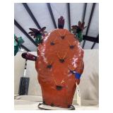 Metal Painted Yard Art Cactus 28"