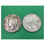 1922 & 1925 Peace Dollars