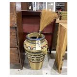 Large Decorative Planter - Broom