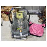 Chicco Infant Carrier w/Base & Harmony Booster