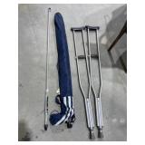 Crutches - Patio Umbrella - Glow Rod Set