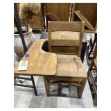 Vintage Wooden School Desk