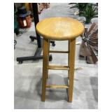 Wooden Counter Stool 29"H