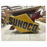 Sunoco Lighted Plastic Sign 42"L