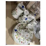 Staffordshire China - Plates - Cups - Teapot