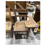 Vintage Wooden School Desk