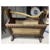 Vintage Wooden Magazine Rack