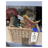 Basket w/Pic Frames - Masks