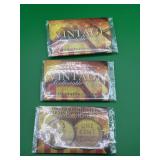 3 - 24K Plated 1943 Wheat Pennies