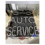 Neon Auto Service Sign