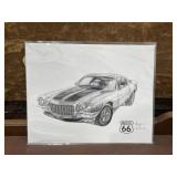 Dale Adkins Print Route 66 Camaro 11"x14"
